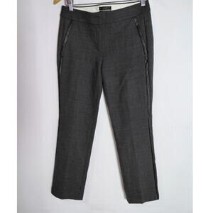 J.CREW Campbell Wool Blend Pants Gray Women Solid Slim Size 00